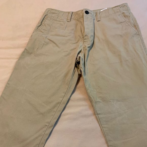 Old Navy Men's beige cotton pants broken in straight 32/34 - Picture 1 of 6